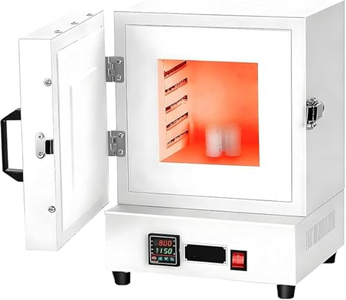 GTANND Forno a muffola Elettrico Chiuso da Laboratorio da 2000 W, Forno Elettrico ad Alta Temperatura da 1150 °C, Forno di Fusione dei Metalli, per Forno per la Lavorazione di Ceramica/Gioielli