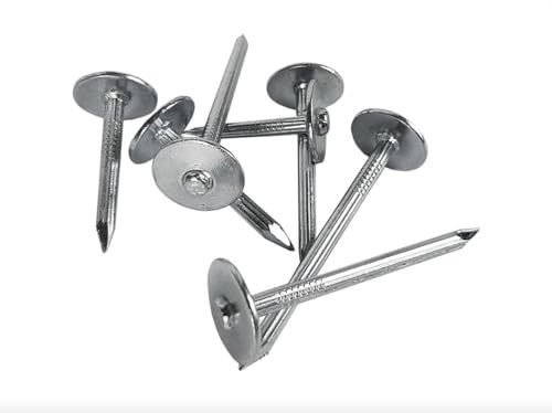 50mm Masonry Nails Large Head Brick Wall Concrete Strap Nail Extra Large Washer Head 50 PACK