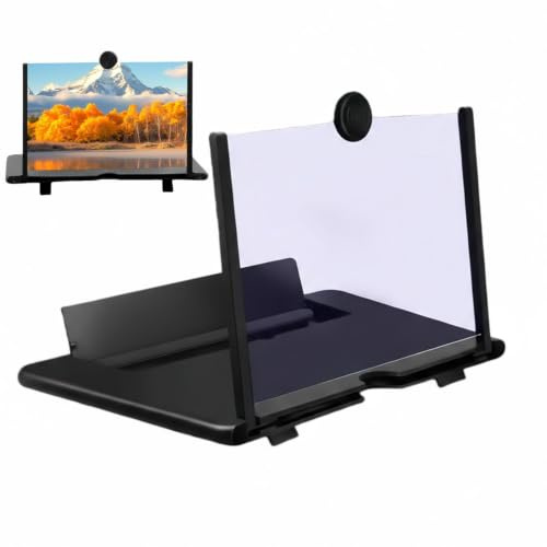 Smartphone Screen Magnifier - 3D Hd Projector Amplifier | Acrylic Silicone Compact Build with 22x16.6cm Size, Movies Videos Party Family Gathering, Men, Women, Girls and Teens Use