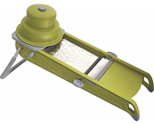 De Buyer Gemüsehobel Mandoline Swing Plus grün 2015.21, 3 Doppelklingen