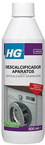 HG Descalcificador Aparatos, Quita Manchas de Cal para Hervidores, Cafeteras y Lavadoras, Eficaz Eliminador de Cal Profesional - 500 ml
