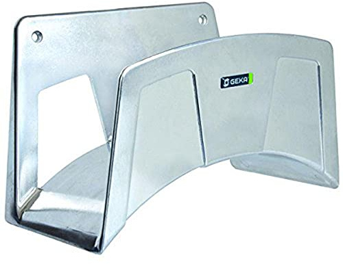 Geka Wandschlauch-Halter aus Leichtmetall, Silber, 24.4 x 15.9 x 14.5cm