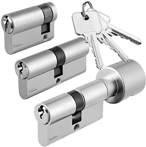 Schließzylinder für gleichschließendes SET/Längen frei kombinierbar Halbzylinder A:50mm B:10