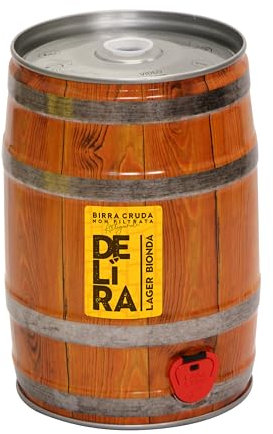 Birra Artigianale Cruda Italiana DELìRA Bionda - Fusto 5 Litri - Prodotta da I.C.B. Italian Craft Brewery (1)