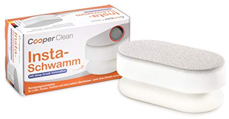 Cooper Clean Insta-Schwamm für Lederreinigung und Autopflege, Textilien, Sofa Reiniger und Haushalt