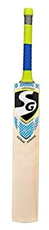 SG Nexus Xtreme Cricketschläger aus englischer Weide Grade 5 (Größe: kurzer Griff, Lederkugel), Holz, Mehrfarbig