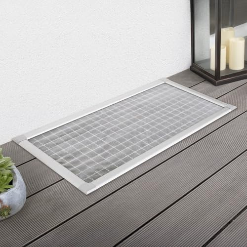 empasa Lichtschachtabdeckung Kellerschachtabdeckung mit Alu-Rahmen Profi | begehbar, für Kellerschacht und Lichtschacht, Selbstbausatz, kürzbar, Farbe:5er Set, Größe:60 x 115 cm