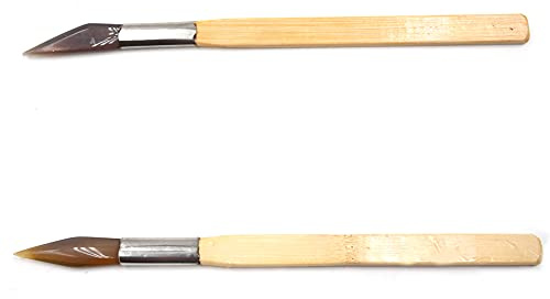 feedal 2PCS Achat Polieren Polierer Achat Messer Gold Silber Schmuck Ton Handwerk Juweliere Werkzeug,für Goldsplitter Schmuckherstellung