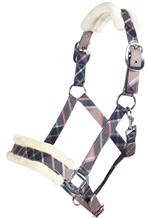HKM Cambridge Halfter 2573 Beige Karo Warmblut