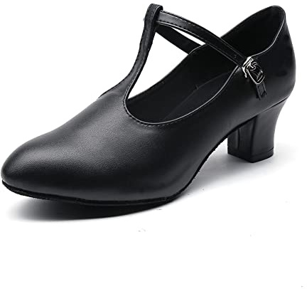 MSMAX Women Character Shoes Girls Party Heels Dancing Pumps for Ballroom Flamenco Tango Latin 7.5 M US Women