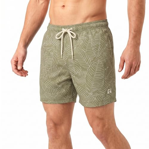 RIPT Bañador Hombre Secado Rápido – Pantalón Corto con Forro Malla, Protección UV50, Boardshort Playa Natación Surf Vacaciones Verano