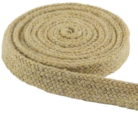 5 m 10 mm Baumwollseil, hohl, flach, gedrehte Kordel, Mehrfarbig, gewebte Schnur, Taillenseil, handgefertigt, Heimhandwerk, DIY, Hose, Schuhkappe, Dekoration, Khaki