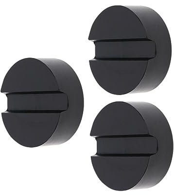 GLEAVI 3 Stück Wagenheber Pad Aus Gummi Für Autos Und Wohnmobile Hydraulische Buchse Rahmen Schutz Schwarz Passend Für Quetschschweißung Und Unterstellböcke Notfall Zubehör Für