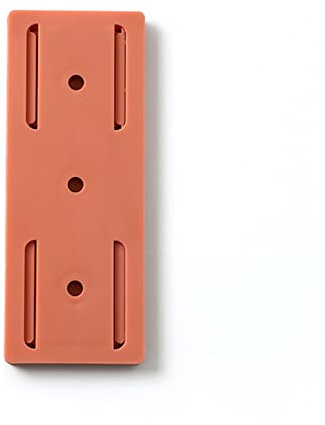 Soporte para Regleta, Fijador de Regleta Montado en la Pared con Adhesivo Fuerte para el Hogar, Oficina, Cocina (Orange)