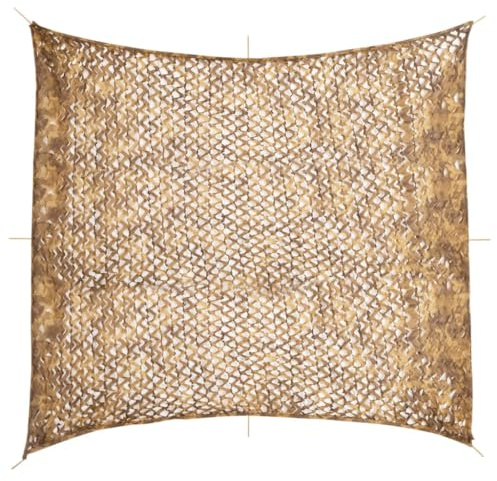 vidaXL Tarnnetz mit Aufbewahrungstasche 521x493 cm Sandfarbe