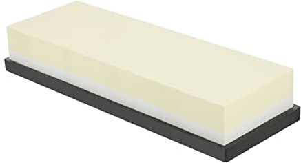 HOMSFOU Pierre à Aiguiser Double Face Grit Affûtage Précis Pour Couteaux De Cuisine Et Outils Également Pour Ciseaux Et Lames De Tondeuse Avec Base Antidérapante Pour Utilisation