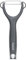Culinare Serrated Safety Peeler, Grey, Plastic/Stainless Steel, Y Shaped for Maximum Control and Comfort, Manual Tomato/Kiwi Peeler
