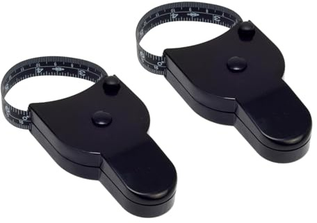 CVNRCLP Retractable Body Tape Measure, 60 Inch 150cm Soft Measuring Tape with Push Button Retract & Lock Pin System, Portable Black Measurement Tape for Waist Chest Arms Thighs Hips