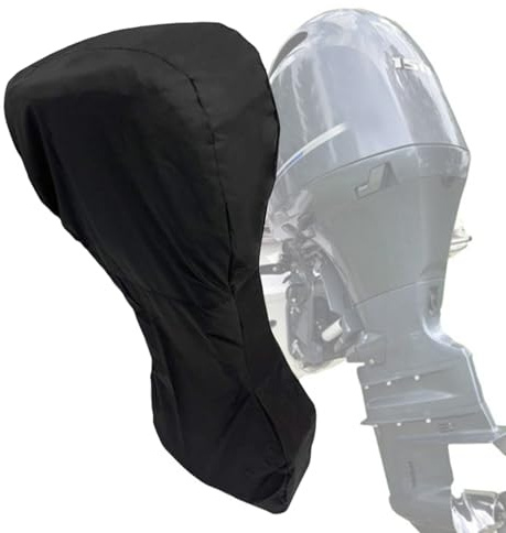 Copertura per motore fuoribordo, copre motore di sollevamento barca 210D | per potenza 15-100 CV resistente sbiadimento, protezione impermeabile, protegge contro sole e pioggia