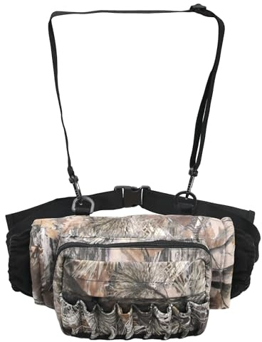 MYDAYS OUTDOOR Camo Waist Pack Bag with Handwarmer,Hunting Fanny Pack with Adjustable Belt,Lightweight Hunting Waist Pouch Bag for Winter Outdoor Hiking Climbing Fishing