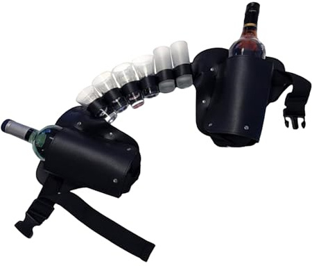 Porte-ceinture soda - Sangle de taille réglable | Porte-bière multifonctionnel, argent, bouteille d'eau | Idéal pour les sports de plein air, le jogging, la marche | Commodité mains libres pour un sty