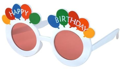Lustige Sonnenbrille Fotokabine Funbrille Party Brille Spaßbrillen für Feiern, Festivals mit Blumen, Gitarre, Glitzer, Zensur