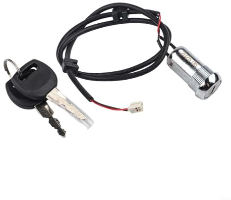 Cerradura eléctrica para scooter, cerradura de puerta impermeable con 2 llaves, cerradura eléctrica para KuKirin G4 Scooter seguro antirrobo bloqueo de batería