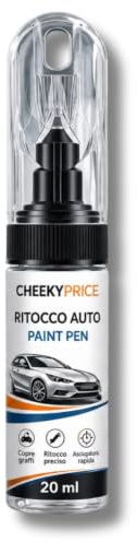 CHEEKY PRICE Pennarello 20 ml Ritocco Vernice Auto e Moto Penna per Carrozzeria Kit Vernice Elimina Graffi Scheggiature Guanto Nitrile Colore Casuale Omaggio