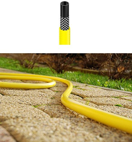 Flexible long jardin trois couches jaune tuyau hosepipe longueur de 70m 1/2 de diamètre