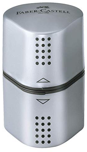Dreifachspitzdose GRIP 2001, silber, 5er-Sparpack