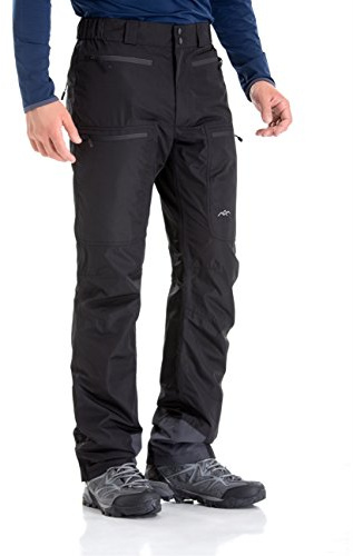 TRAILSIDE SUPPLY CO. Mens-Ski-Snow-Snowboard-Pants, Wind/Waterproof, Insulated, L, Black