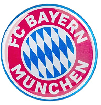 FC Bayern München Autoaufkleber - 3D Logo rot - Sticker Aufkleber