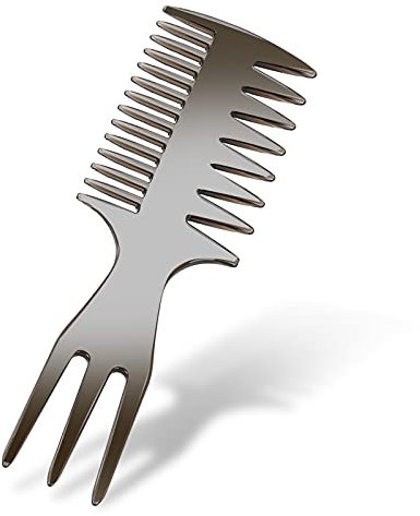 Sonew Haarstyling Kamm, Friseur Werkzeug Breite Zähne Gabel Antistatischer Kamm Haarglättung Lockenöl Haar Styling Massagekopf Kamm (Fork Comb)