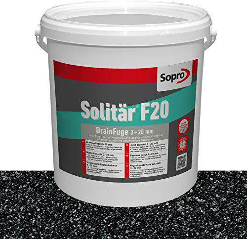 Sopro Designfuge Solitär F20 Pflasterfugenmörtel (12,5 kg, Anthrazit)