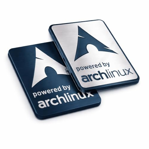 Arch Linux Sticker Case Badge - 37 mm x 25 mm