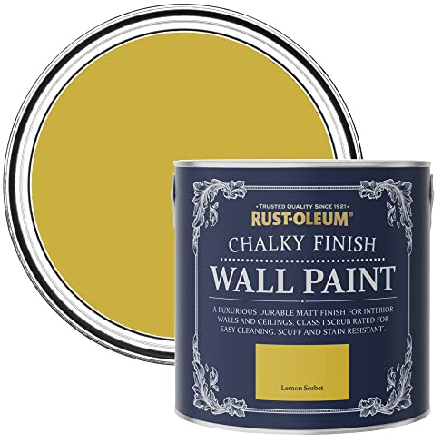 Rust-Oleum Yellow Matt Emulsion Wall Paint - Lemon Sorbet 2.5L