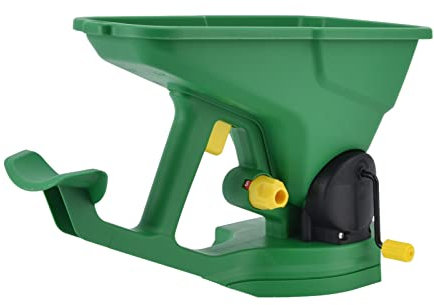 01 02 015 1.5L Handheld Spreader, Ergonomic Hand Spreader,Gear Adjustable Portable Spreader,Multi-Purpose Manual Spreader for Sowing, Fertilizing, Melting Snow for Gardens Lawns Small Farms