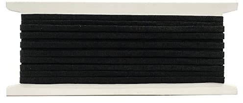 6 Metros/Cinta Elástica Para Mascarilla, Goma para Coser Mascarillas Ropa y Manualidades, Elástico para Costura (5mm x 6M, Negro)