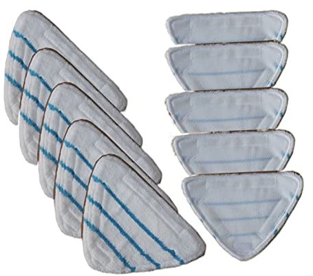 LANGshaw 10PCS Steam Cleaner Mop Pads Replacement Compatible For H20 Series Microfiber Triangle Cloths Steam Mop Accessories Parts leisurely