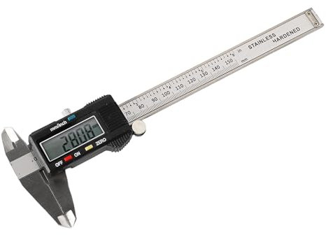 150mm digital messschieber, Edelstahl Schieblehre Messwerkzeuge LCD Display Elektronischer Messschieber Digital Caliper Mit mm/Inch Umwandlung Für Außen, Innen Und Tiefenmaß