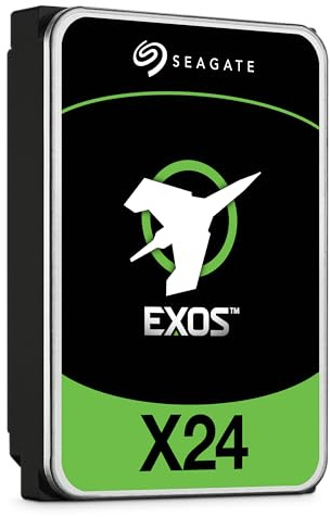 Seagate Exos X24 16TB Enterprise Internal Hard Drive HDD - 6GB/s SAS 7200RPM 2.5M MTBF (ST16000NM002H)