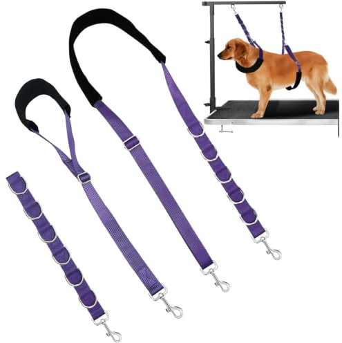 ASOCEA Cinghia per Toelettatura del Cane Cappio Regolabile in Nylon per il Bagno degli Animali Domestici Cane Grooming Extension per Cani Gatti Taglio dei Capelli Trim