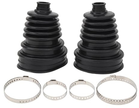 AOWINHIT 2-teiliges Universal-Gleichlaufgelenkmanschetten-Set, Hochflexible CV-Manschetten, Silikon-Antriebswellen-Gelenkmanschettenabdeckung,SCHL?sser und Zubeh?r