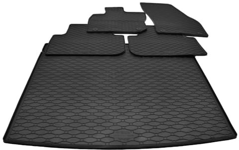 Mattenprofis Gummimatten+Kofferraum Set kompatibel mit VW Tiguan III eTSI | Baujahr ab 2024, wasserundurchlässig, Automatten, Autofußmatten