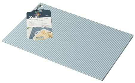 Zeal Large Silicone Trivet Mat Kitchen Worktop Protector for Hot Pots and Pans (36 x 24 cm) - Heat Resistant Mat, Non-Slip Rectangle Trivet (Duck Egg Blue)
