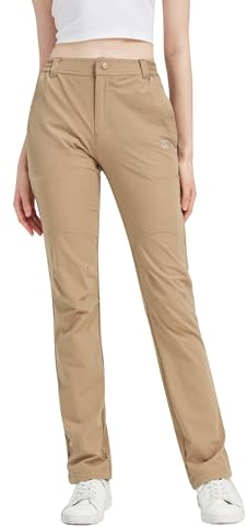 KUTOOK Pantalones Senderismo Mujer Transpirable Pantalones de Acampada y Marcha para Mujer Ligero Trekking Deportivos al Aire Libre KHA-S