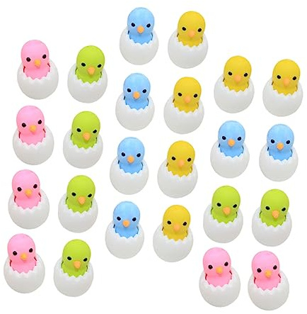 Operitacx 24St Shell Chick Radiergummi Radiergummis für Kaninchen Cool Küken erasers for studenten bleistifte Preise im Klassenzimmer Mini-Cartoon-Radierer