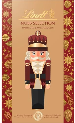 Lindt Schokolade | Nuss Sélection Mandel Tasche | 127g | jeweils 6 feine Haselnuss- und Mandelkugeln in feinster zartschmelzender Schokolade | Geschenk-Idee zu Weihnachten