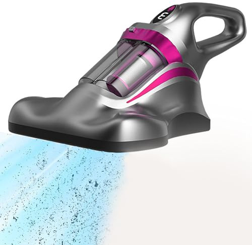 800W Handheld Cordless Mattress Vacuum Cleaner, 17 KPa Anti Dust Mite Bed Vacuum Cleaner, Remover Cleaning Machine, Strong Suction Mattress Vacuum Cleaner, for Bed, Sofa, Carpets Single piece