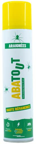 ABATOUT - Répulsif Anti-Araignées - Traitement préventif et curatif spécial intérieur - Inodore après application - Foudroyant et Persistant jusqu'à 8 mois - 300 ml